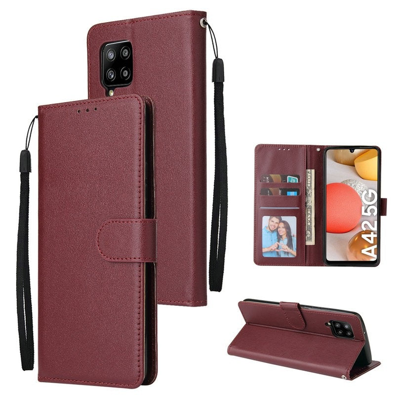 Étui portefeuille Folio en cuir pour Samsung Galaxy A12 / M12 / F12 Étui portefeuille Folio en cuir pour Samsung Galaxy A12 / M12 / F12
